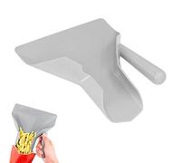 French Fries Shovel, Popcorn Scoop Chip Scoop Non-Slip Funnel Ice Fry Bagger Scooper Chip with Handles Multi-Function for Ice Cubes Candy, 23.5 x 20.6cm