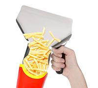 French Fries Shovel, Stainless Steel Popcorn Scoop French Fry Bagger, Chip Bagger with Right Handle French Fries Shovel