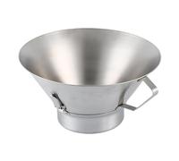 French Fries Strainer - Oil Drain Bowl, Grease Funnel Catcher , Fine Mesh Stainless Steel Kitchen Appliance, Fryer Oil Strainer | Home, Restaurant, Grilling, Roasting, Draining Food Prep, He