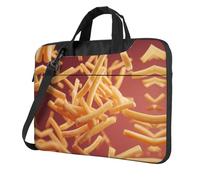French fries thrown into the air Printed Laptop Crossbody Bag Crossbody Briefcase Easy To Use When Traveling For Business 14 inch