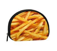 French Fries, Women's Storage Bag Shell Makeup Bag Small Coin Purse Shell Change Pouch