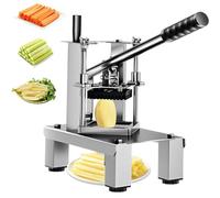 French Fry Cutter, Stainless Steel Vegetable Chopper with Extended Handle for Effortless Potato, Cucumber, and Carrot Slicing - Perfect Kitchen Tool