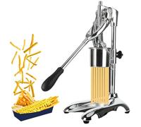 French Fry Maker - Stainless Steel Potato Squeezer with 12 Holes for Perfect Fried Chips, 30cm Long Extruder