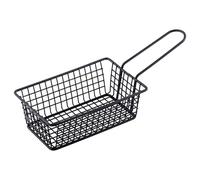 French Fry Serving Baskets Stainless Steel Square for Ideal for Outdoor and Kitchen with French and Fry Crafted from Stainless Steel Heavy Weights (Rectangle)