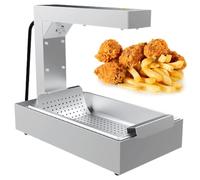 French Fry Warmer, Food Warming Station,for Perfectly Heated Fries and Fried Chicken, for Catering Events and Snack Stands (Whit)