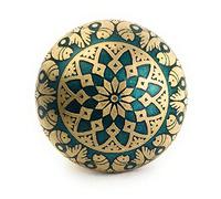 French Furniture Fittings Set of 6 Brass Fish Knobs - Turquoise Kitchen Cabinet Pull knobs, Cupboard, Chest, Furniture, Drawer Handles - Easy Install Vintage Shabby Chic 38mm by FFF