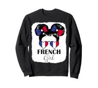 French Girl France Flag Roots Pride Heritage Sweatshirt