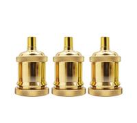 French Gold E27 Metal Lamp Holder, Vintage Edison Screw Light Bulb Socket For Pendant Ceiling Lights, 240V Uk