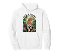 French Guiana, Fun Exotic Jungle Cat Leopard and Wildlife Pullover Hoodie