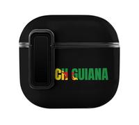 French Guiana Logo Hard Shell Case Skin Accessories Cover with Secure Lock Clip Compatible with AirPods 4
