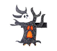 French Hair Clip Halloween Hairpin Clip Halloween Festival Pumpkin Hairpin Atmosphere Decoration Props (A, 8.3x7.5cm)