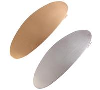 French Hair Clips,Oval Barrettes Accessories | Gold Silver Metal Oval Hair Barrettes French Clips for Wedding Prom Formal Events Daily Use