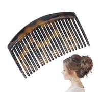 French Hair Comb - 23-Tooth Twist Barrette, Stylish Grip Brush for Updos, Elegant Hair Accessory, Secure Hold Tool with Curved Design, Bridal Styling Unit for Bun Securing, and Taming