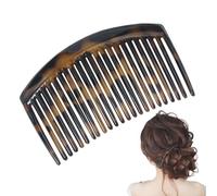 French Hair Comb - Decorative Side Accessory | Women's Twisted Clip | 23 Teeth Barrette Hairpin Wedding Bridesmaid Hairstyle ABS Resin Lightweight Elegant Evening Style