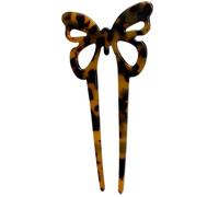 French Hair Pin - 4.72x2.52 Inches Bun Pins For Hair | 2 Prong U Shaped Acetate Hairpins, Updo Hair Clips, French Twist Hair Pin, Vintage Hair Fork, Bun Hair Sticks For Thicker Hair