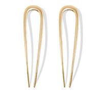 French Hair Pins for Thick Hair, Metal French Twis Hair Pins for Women Girls, U-Shaped French Pin for Buns, 5.5 Inches Large French Pins Hairstyle Accessories (Gold, Gold)