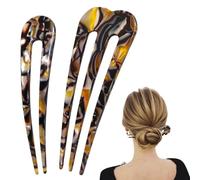 French Hair Pins, Large Size, 2 Piece Set (Color A, Color A)