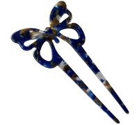 French Hairpin - U Shaped Acetate Hairpin, Elegant Thin Strong Hold Stick | Timed Fork For Thick Women, Vintage Pun-pun Wedding, Tor Pins