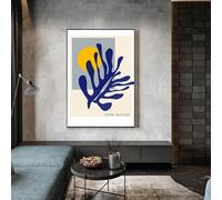 French Henri Matisse Blue Nude Abstract Home Decor Canvas Art Painting Posters Cutout Print Wall Picture for Living Room 60x80cm Frameless