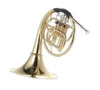 French Horn Bb Single French Horn 3 Key Brass Gold Lacquer Split Instrument With Carry Case