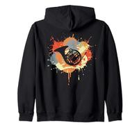French Horn Drawing Horn Player Double Horn Zip Hoodie