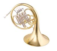 french horn F-key Four-key Single And Double Beginner Professional Examination Band Orchestra Performance Level(Color:Single)