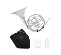 French Horn Flat Three Key French Horn In B Flat Major Separate Orchestra Playing Brass Instruments