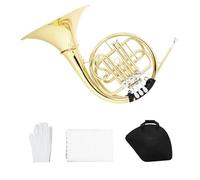 French Horn Flat Three Key Single Row French Horn In Bb Key Separate Instrument For Beginners Learning Band Playing Wind Instruments