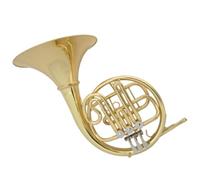 French Horn for Beginners 3-key Single Row Split French Horn Bb Tone Brass Lacquered Gold French Horn With Accessories