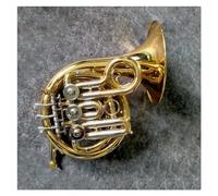 French Horn for Beginners B-flat Brass Lacquered Gold French Horn Professional Playing Brass Music Instrument With Case