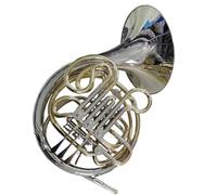 French Horn for Beginners Bb/F Tone French Horn Instruments One-piece Fixed Bell Cupronickel Engraved Pattern French Horn With Case
