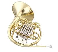 French Horn for Beginners Bb Tone 4 Key Double Row French Horn Instruments Brass Gold Lacquer French Horn With Case