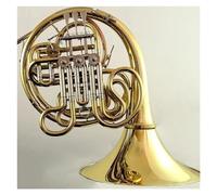 French Horn for Beginners Brass Gold Lacquer Bb/F Tone 4 Key Double French Horn With Case And Accessories