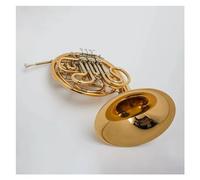 French Horn for Beginners Brass Gold Lacquer Body 4 Key Double Row Split Type Professional F/Bb Tone French Horn With Accessories