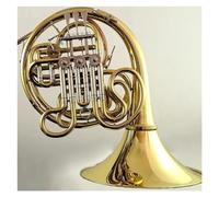 French Horn for Beginners Brass Gold Lacquer Body F/Bb Tone 4 Key Double French Horn With Storage Box And Accessories