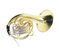 French Horn for Beginners Brass Lacquer Gold Integrated French Horn F/Bb Tone 4-key Double Row French Horn With Accessories