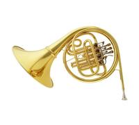 French Horn for Beginners Brass Lacquered Gold Split 4-key Double Row French Horn F/Bb Tone French Horn With Accessories