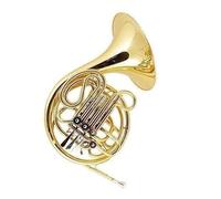 French Horn for Beginners Four-key Double-row French Horn Instrument Brass Lacquer Gold Double French Horn With Accessories