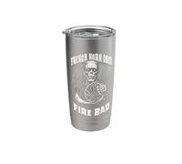 French Horn Good Fire Bad Funny Hornist Player Frankenstein Stainless Steel Insulated Tumbler
