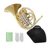 French Horn In B Flat Major Four Key Single Row Instrument Double-key French horn instrument