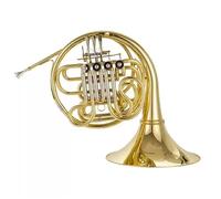 French Horn In B Flat Major Single Double Row Four Piston Suitable For Band And Church Performances(Double-row 4-valve French horn)