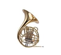 French Horn In B Key Suitable For Professional Pla Four Key Double Row B Flat To F Brass Lacquer Gold Round Professional Performance