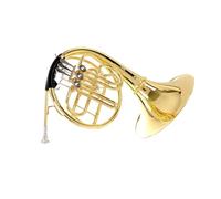 French Horn In B Key Suitable For Professional Pla French Horn B Flat To F Key Double Row Instrument For Beginners To Play Golden Four Keys(1)