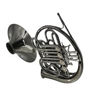 french horn instrument Double Split French Horn In B Flat To F Key French Horn Surface Black Nickel