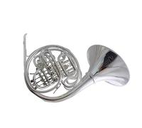 french horn instrument F/Bb Double French Horn Musical Instruments Divided Silver Plated With Case Mouthpiece