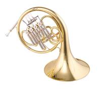 french horn instrument F-key Four-key Single And Double Beginner Professional Examination Band Performance Level Effortless And Easy To Play(Double)