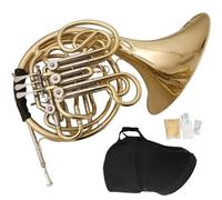 French Horn Instrument Four Key Double Row French Horn Tricolor Bb F Major Beginner Level Brass Instrument Professional Playing