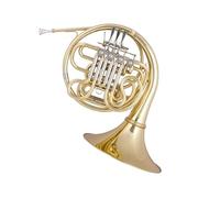 French Horn Instrument Single And Double Row Four Key French Horn B Flat To F Professional Beginner And Adult Playing Instrument(B double row)