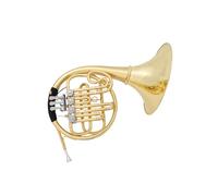 French Horn Instrument With Four Keys Brass Material Single Row For Playing Or Practicing