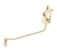 French Horn Marching Clamp on Lyre Sheet Music Clip Holder | Golden Finish, Metal and Plastic Build, Stable Grip, Lightweight Design for School Band and Indoor Performing